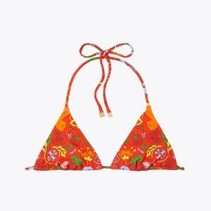 NWT Tory Burch PRINTED STRING BIKINI TOP Size S